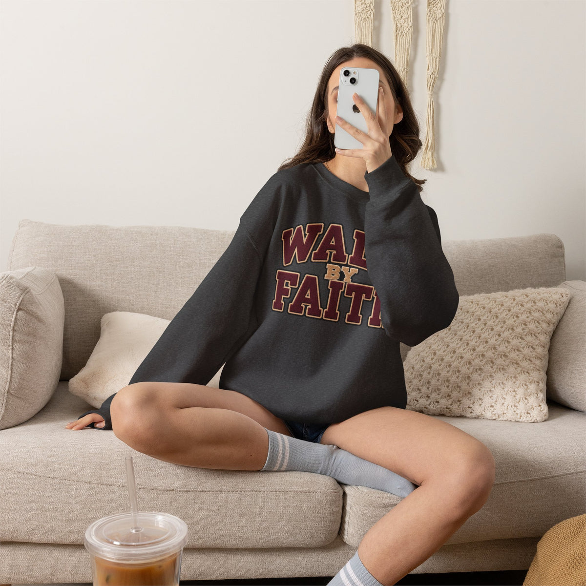 Walk By Faith Crewneck Sweatshirt