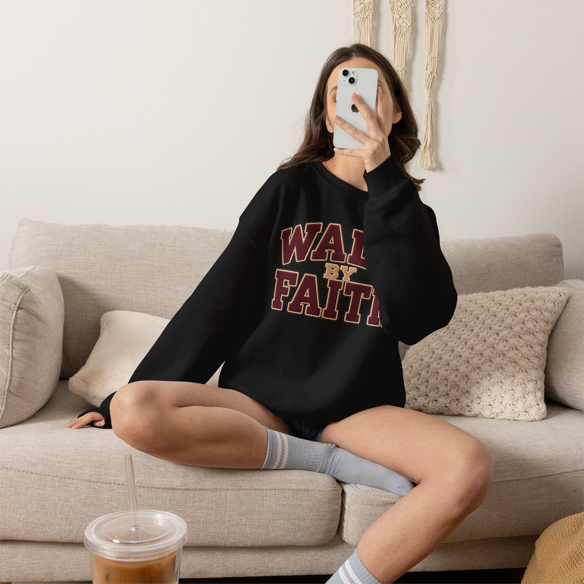 Walk By Faith Crewneck Sweatshirt