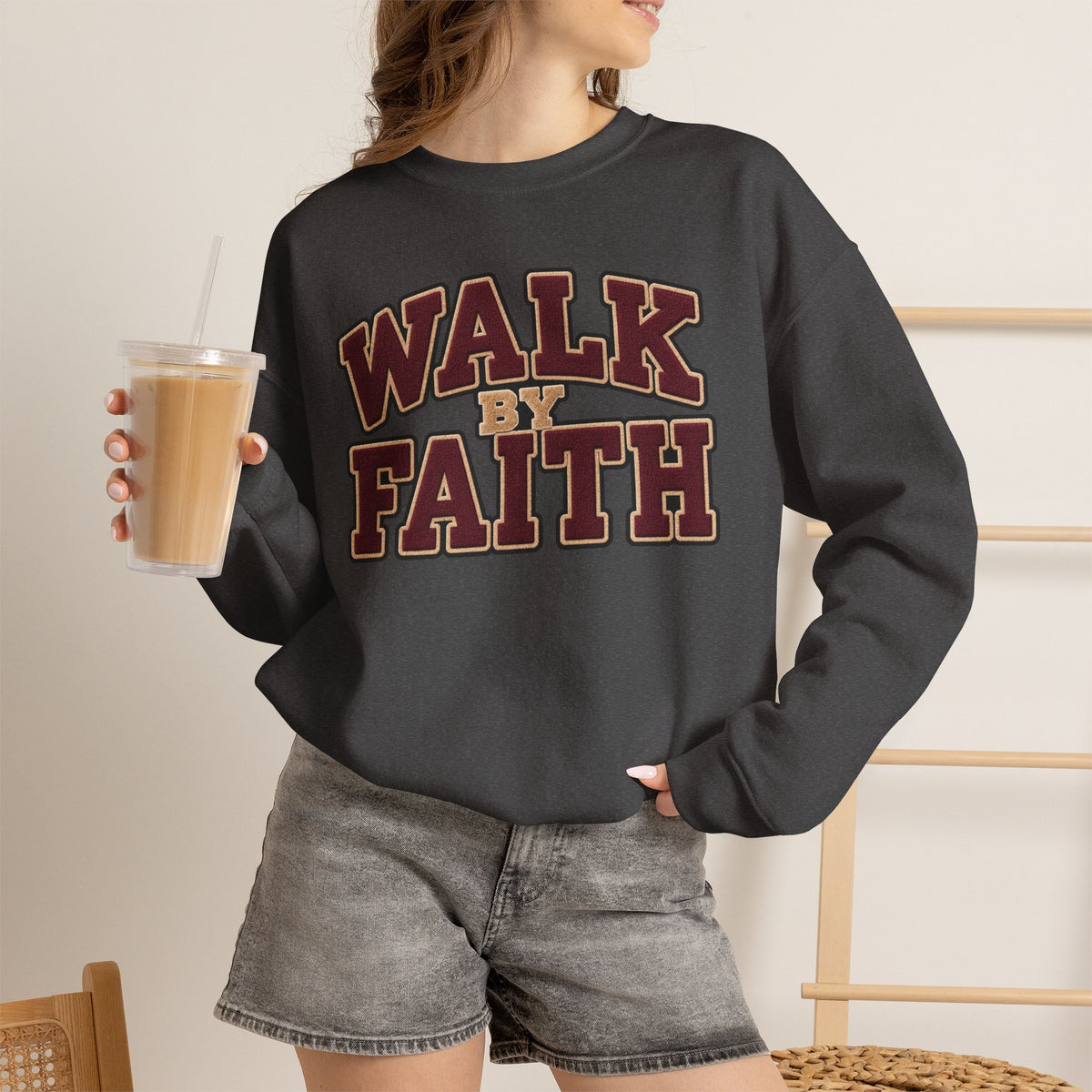 Walk By Faith Crewneck Sweatshirt