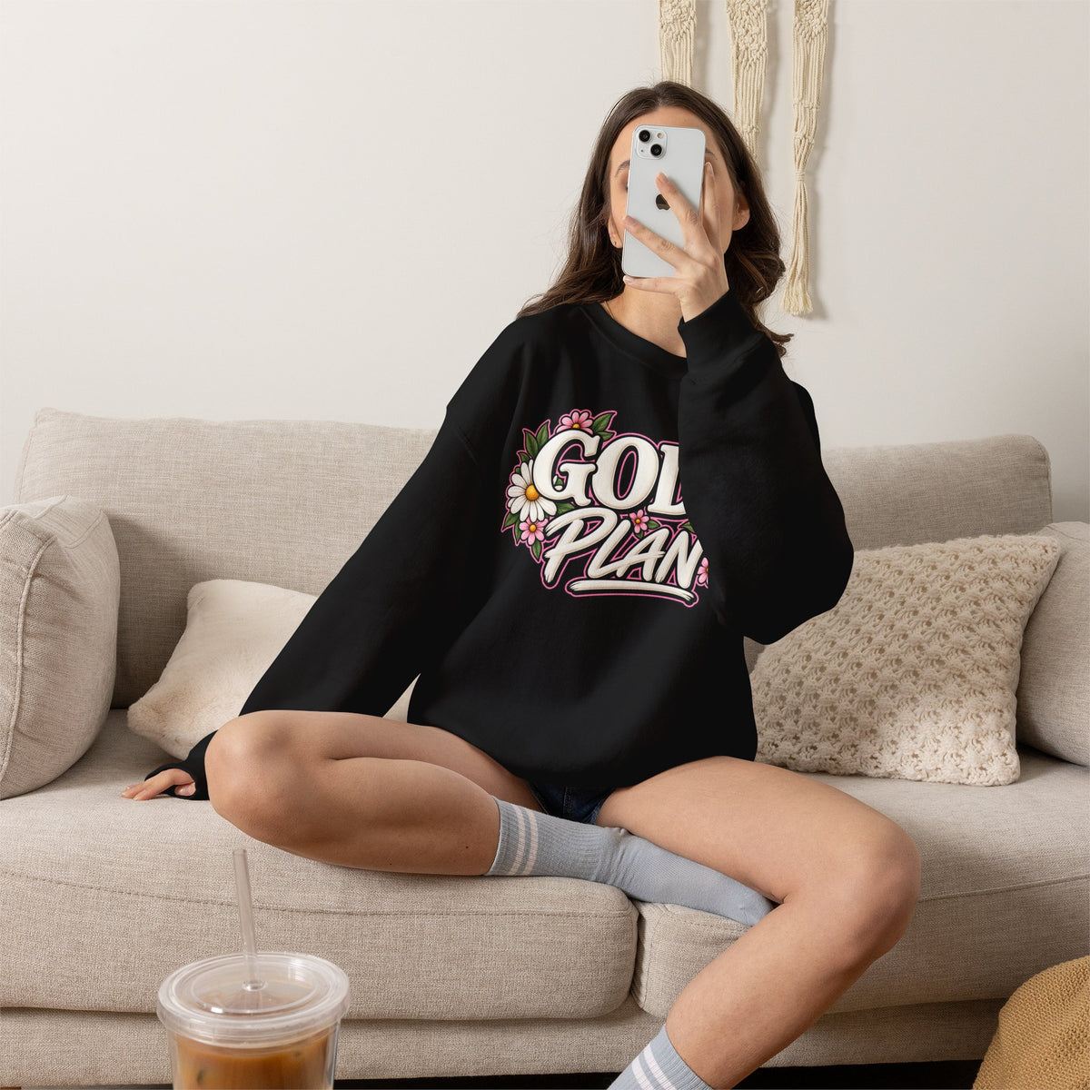 God's Plan Floral Crewneck Sweatshirt