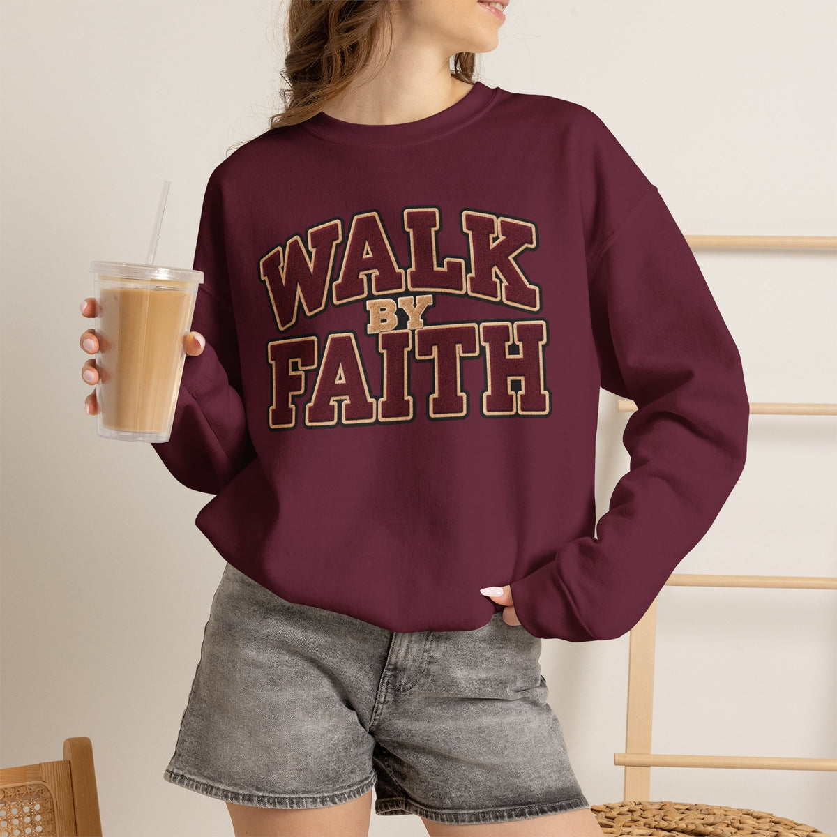 Walk By Faith Crewneck Sweatshirt