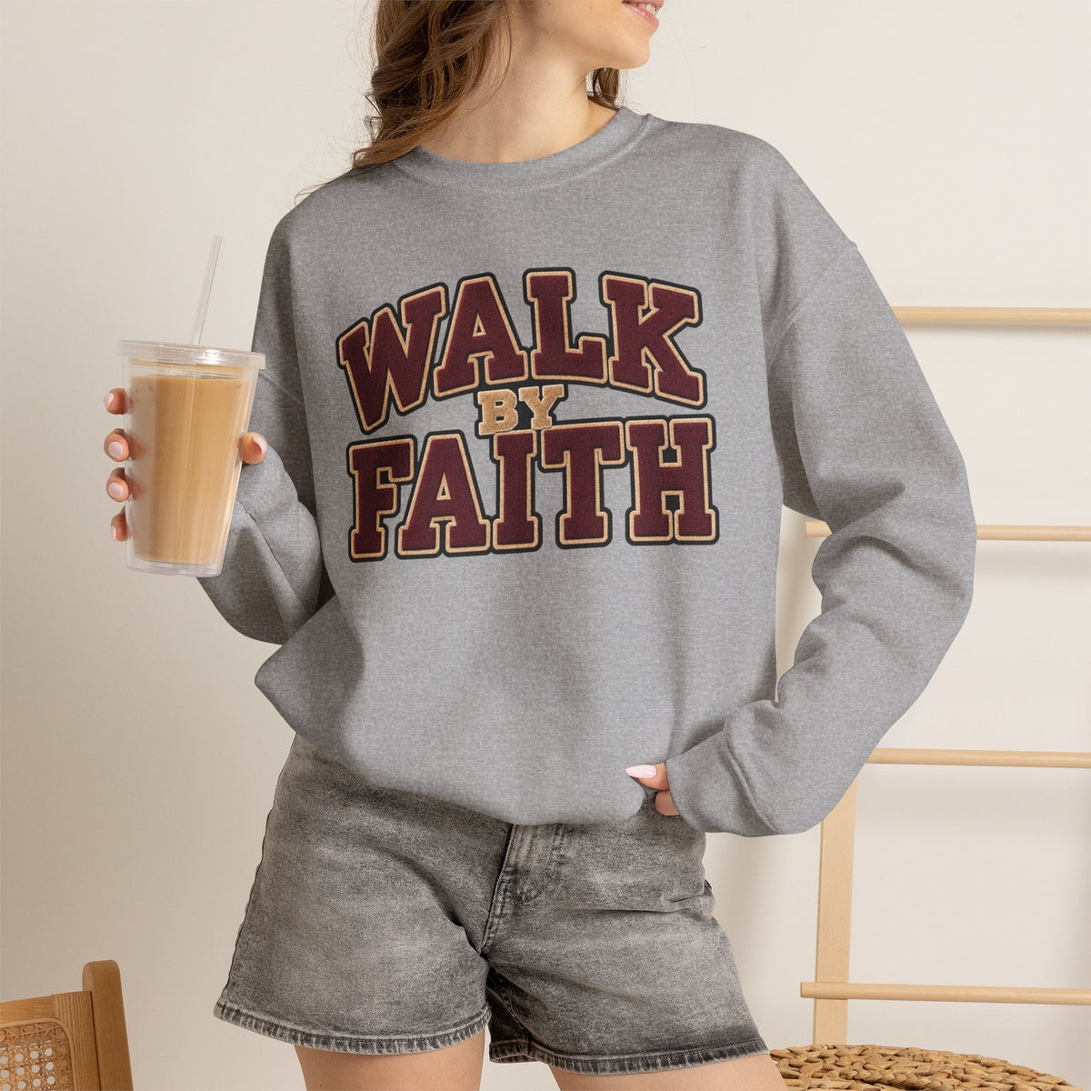 Walk By Faith Crewneck Sweatshirt