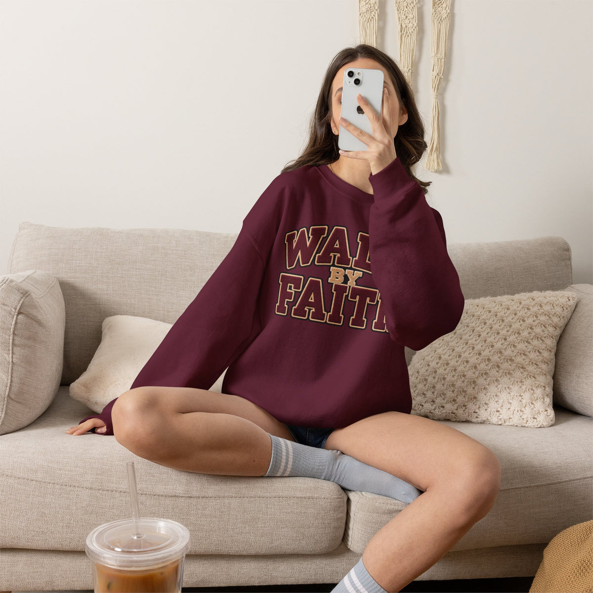 Walk By Faith Crewneck Sweatshirt