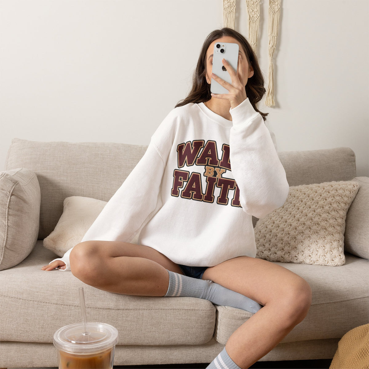 Walk By Faith Crewneck Sweatshirt