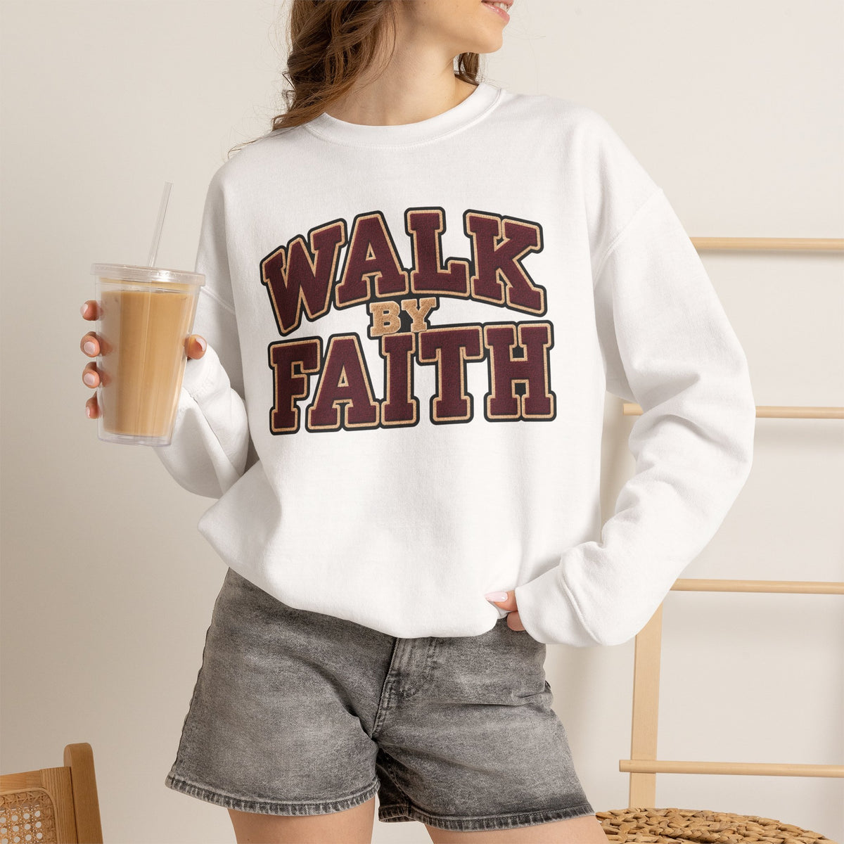Walk By Faith Crewneck Sweatshirt