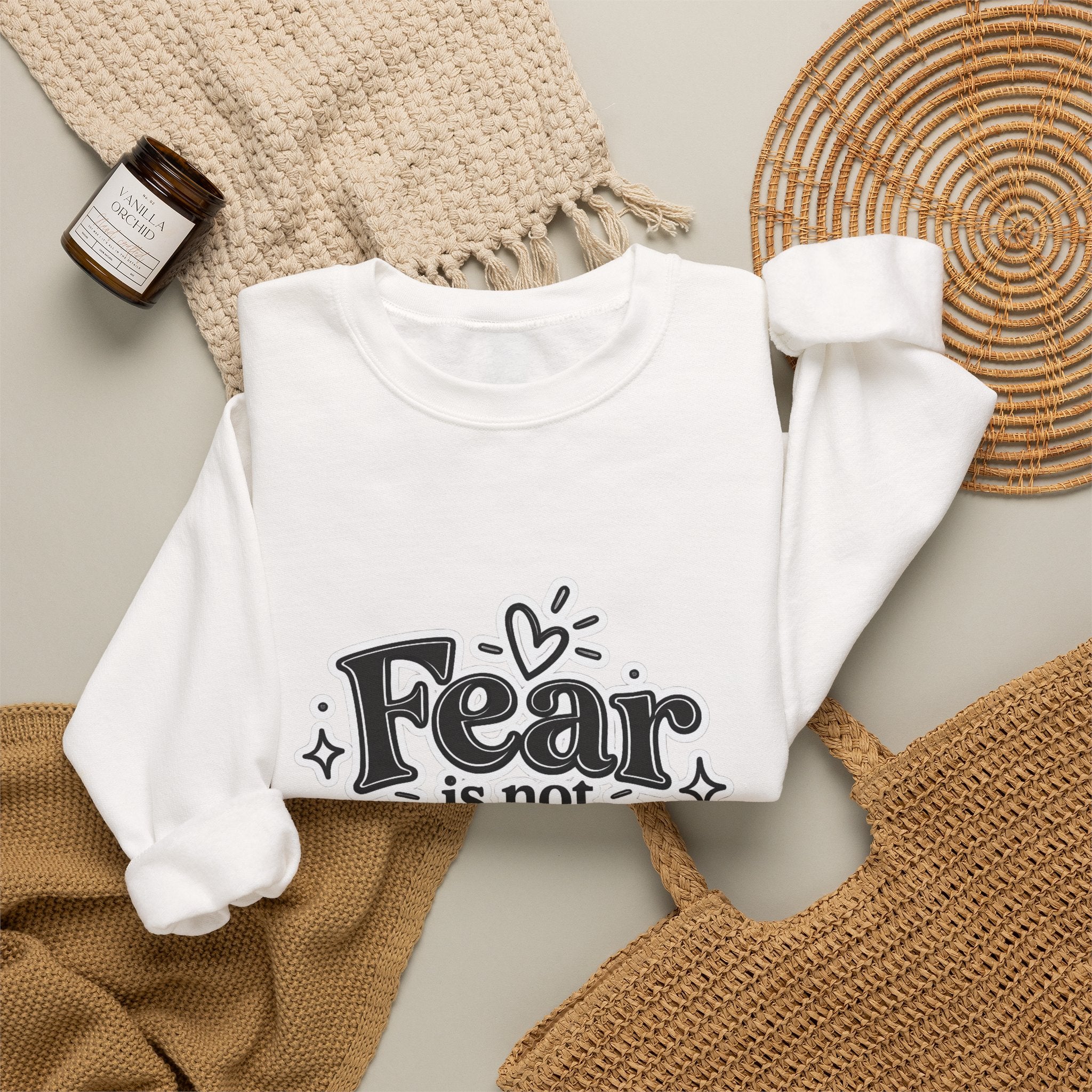 Fear Is Not My Future Sweatshirt – Inspirational Crewneck