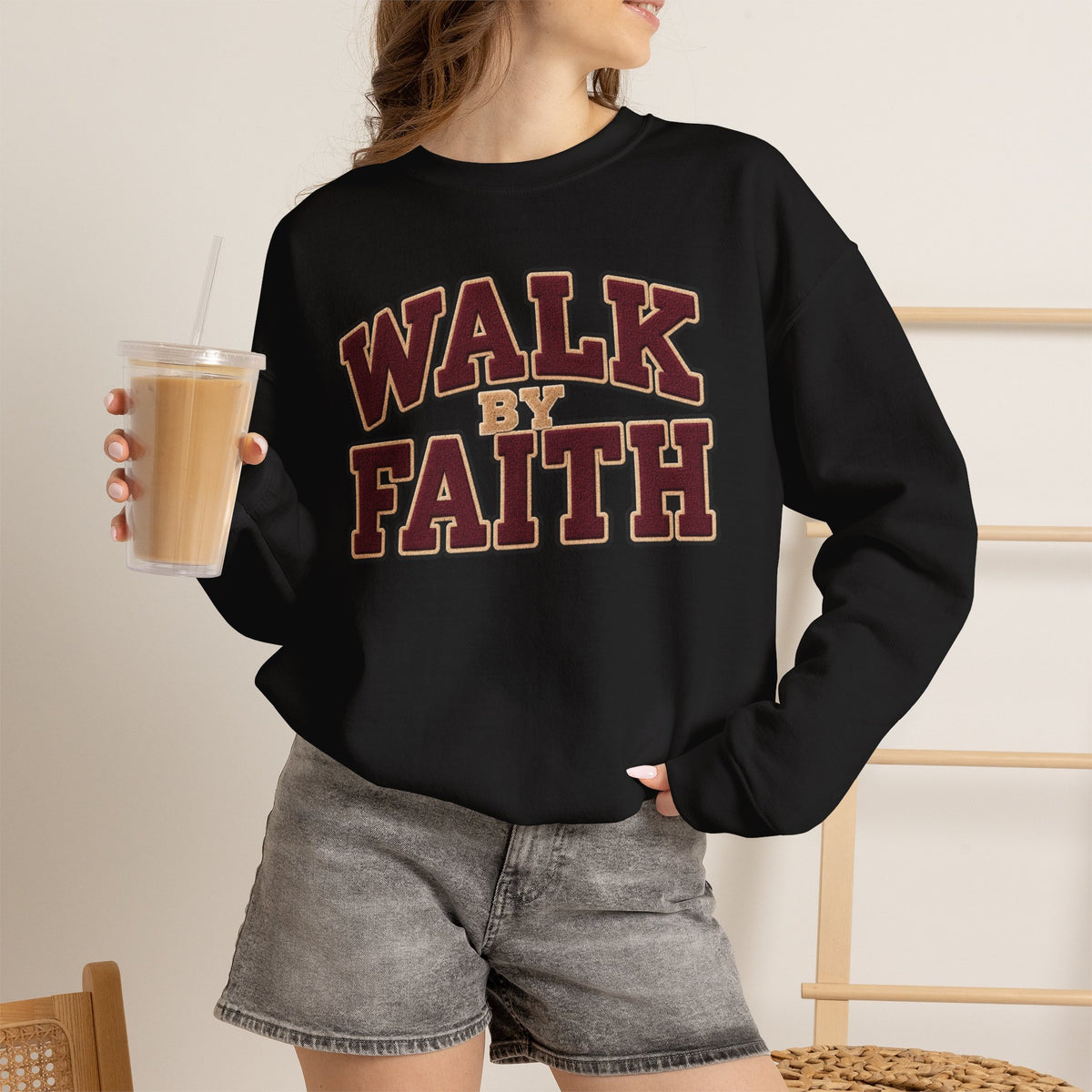Walk By Faith Crewneck Sweatshirt