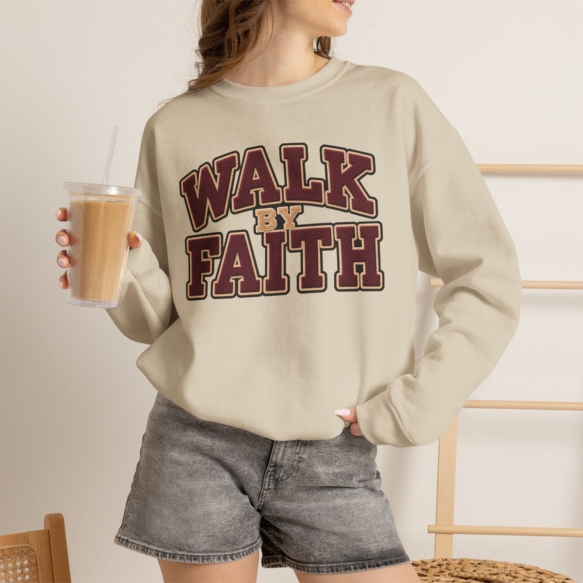 Walk By Faith Crewneck Sweatshirt