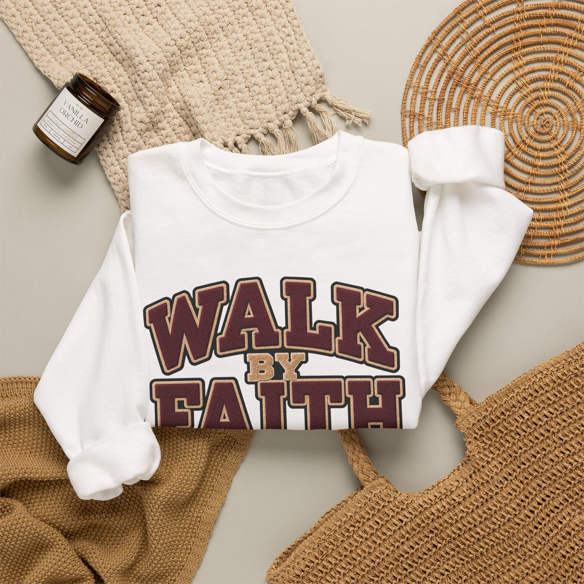 Walk By Faith Crewneck Sweatshirt