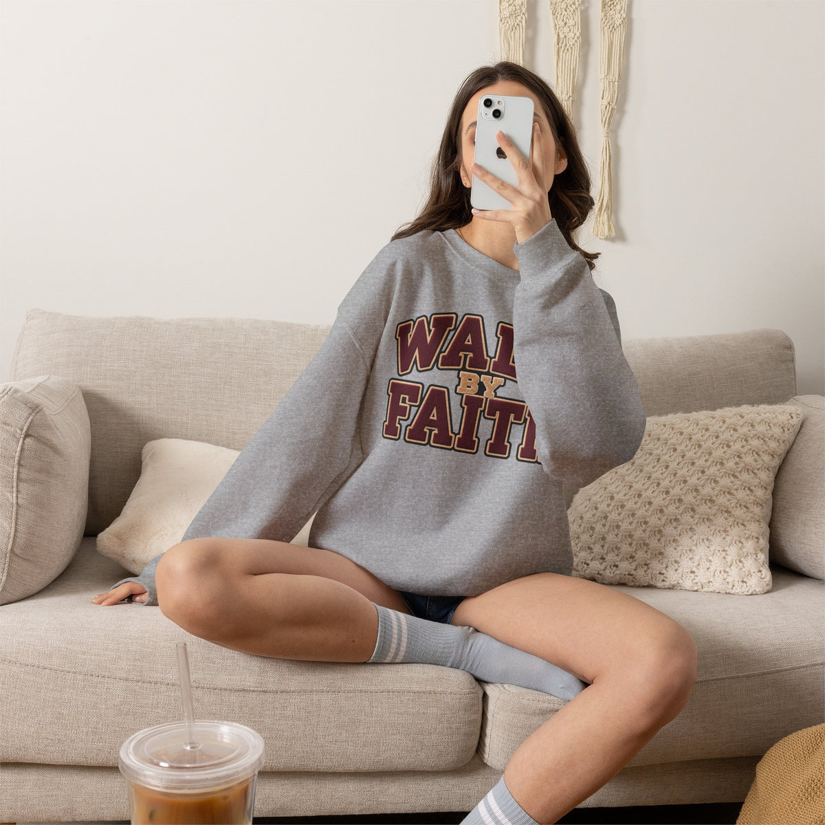 Walk By Faith Crewneck Sweatshirt