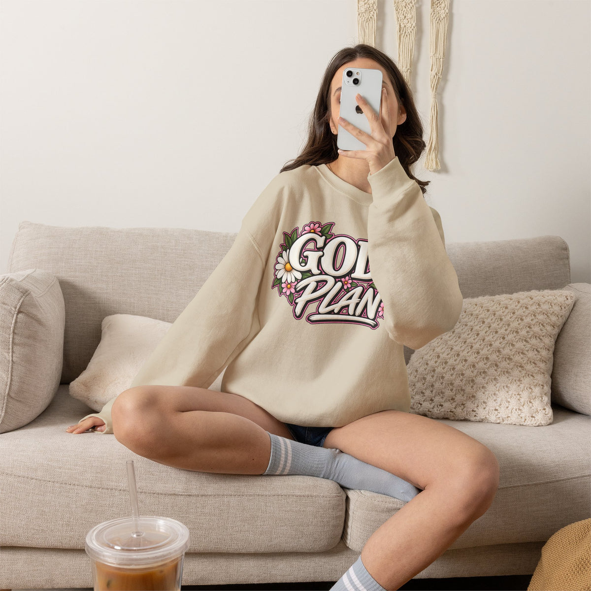 God's Plan Floral Crewneck Sweatshirt